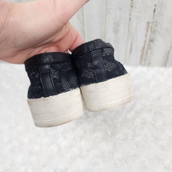 Mossimo Floral Lace Fashion Sneakers Black Size 10 - Picture 9 of 11
